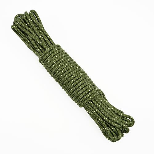 G2PLUS 20M Corda Polipropilene Corda in Nylon Corda 8 mm Corda Paracord in Nylon per attività all'aperto,Ormeggio e Campeggio Carico di Rottura: 680kg（Verde Salvia）