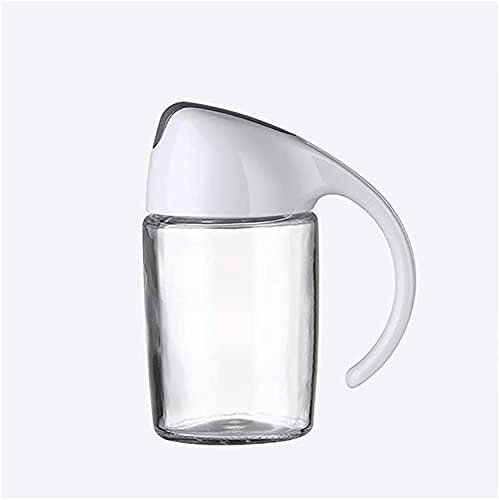 WDCDYQDH Olivenöl-Spenderflasche, hochwertiger Öl- und Essigspender aus Glas mit Ausgießern, Moderne, Weite Öffnung, klare Sojasauce, Dose
