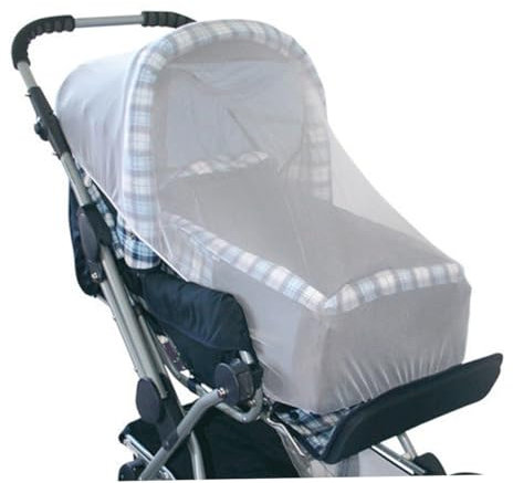 SECFOU Babywagen Moskitonetz Faltbares Atmungsaktives Weißes Netz Für Sicheren Reisegebrauch Effektiver Und Schutz Vor Insekten