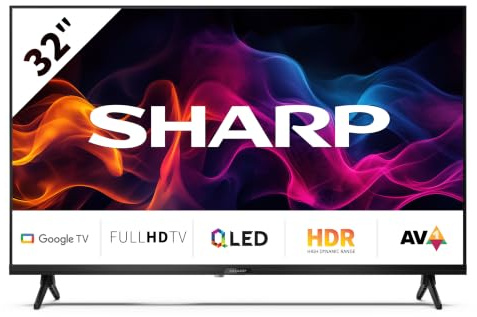 Televisore Sharp 32GF3265E - Display 32 pollici qLed - 1920x1080 Full-HD - DVB-T2/C/S2 - Slot CI+, H