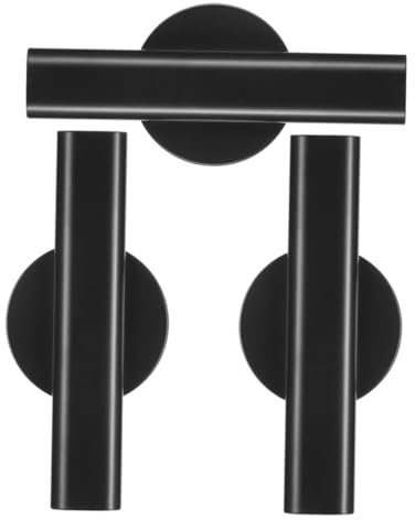 MAGICLULU 3stücke Schwarze Selbstklebende Wandvasen Aus Single Stem Vase Nordischer Stil Vielseitig Als Dekovase Und Trockenblumenhalter Einfache Montage Ohne Bohren Für Wohnzimmer Und Büro