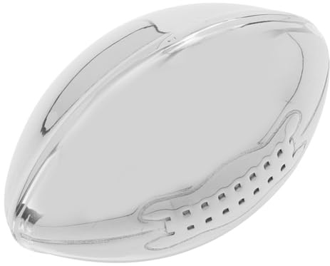 Warmhm Stainless Steel Whiskey Cube Rugby Shape Chilling Stone for Wine and Whisky Reusable Ice Mold with Smooth Surface Non Rusting Cooling Stones Preserving Drink Flavor