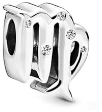 Anduonie Charms Anhänger Sternzeichen für Armband 925 Sterling Silber 12 Sternbilder Charms Beads kompatibel mit europäischen Armbändern und Halskette für Frauen