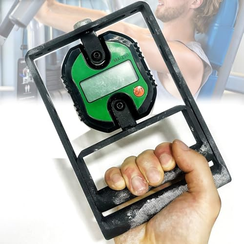 Tester Di Forza Della Presa, Dinamometro Digitale Della Mano 330LBS / 150KG, Manico Antiscivolo Dell'acciaio Inossidabile, Esposizione Digitale LCD, Per La Forza Di Formazione Del Muscolo Dell'avambra