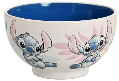 Elbenwald Müslischale - verschiedene Motive 600 ml Keramik (Stitch - Aloha)
