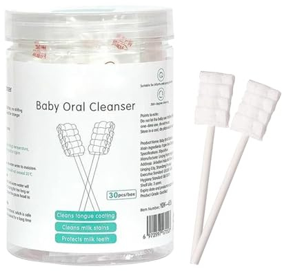 Gazocua Cepillo Lingual Para Bebés - Barrita De Limpieza Para El Cuidado De Las Encías,Gasas Para Limpieza Y Lingual En El Aseo De Niños Pequeños