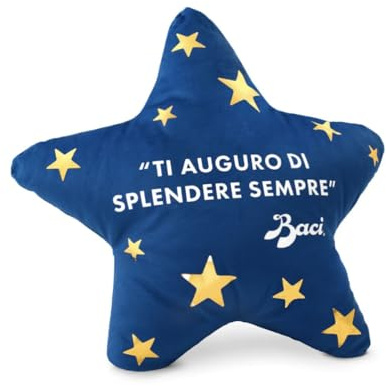 Baci Perugina Cuscino Stella Cioccolato Fondente Peluche 50 g