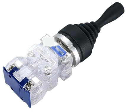 AUBEST Industrial Joystick, 30mm Master Monolever Joystick Switches, 2 4 Way Self Locking Latching Reset Momentary Toggle Cross Rocker Switches B2-312(4Way Latching)