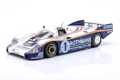 OPO 10 Auto in Miniatura Compatibile con Porsche 956 LH #1 Vincitore 24h Le Mans 1982 Ickx, Bell Scala 1/18 IXO WERK83 18043001C