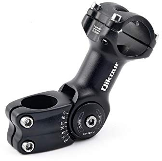 31.8 Fahrrad Vorbau 0~60° Verstellbar Vorbau Lenkererhöhung Fahrradvorbauten für MTB Mountainbikes Rennräder (für 31.8mm Lenker) (31.8 x 110mm)