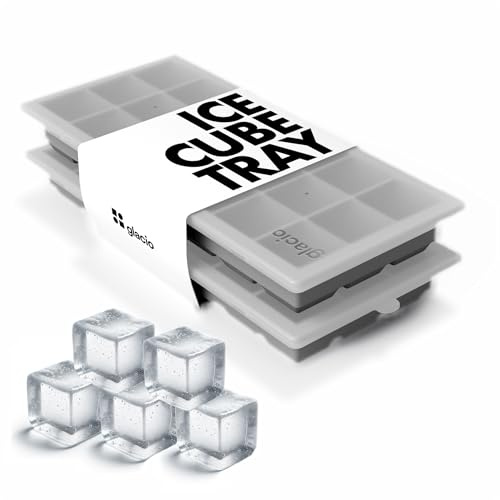 Ice Cube Tray – Small Silicone Molds with Lids, BPA-Free and Flexible for Cocktails and Beverages – Set of 2