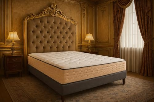 DAGOSTINO HOME BOUTIQUE COLLECTION Matelas Mousse 140x190 ATHENEA - Ferme - Réversible - Côté Été/Hiver - H25 Cm