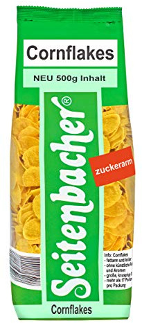 Seitenbacher Cornflakes | Extra Groß I Die Knusprigen | Zuckerarm I ohne Gentechnik I deutscher Mais I 6er Pack (6x 500 g)