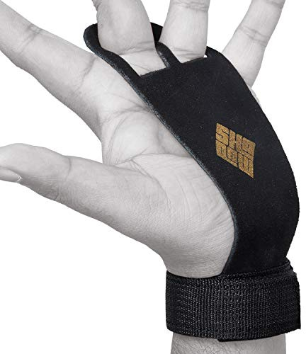 SHADOW DANCE UK Leder-Handgriffschutz Cross-Fit Gymnastik Handflächenschutz Handschuh Zugstange Kettle Bell Gewichtheben Calisthenics