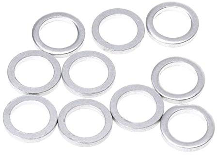 Perfeclan 10pcs Bike Kettenblatt Schraube Kettenblatt Washer Dichtung Fahrrad Zubehör 1mm Dicke