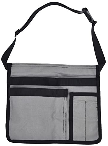 Restokki Tool Waist Bag, Single Side Tool Belt Pouch Utility Belt Bag Garden Tool Belt Pouch for Workshop Storage Tools (Grey)