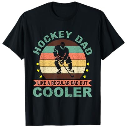Hockey Dad Ice Puck Wintersport Eishockey T-Shirt