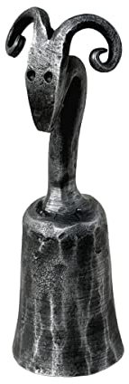 Living Ideas Handgeschmiedeter Kerzenlöscher aus Metall mit Tiergesicht, Schmiedeeisen, handgefertigt, Antik-Finish für Zuhause, klassischer Look