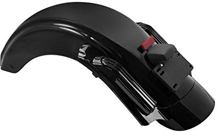 HCmotorku Motorrad-LED-Heckblechsystem, Blinker, Laufbremslicht, passend für Harley Touring Road King Electra Road Street Glide ab 2014, schwarze Linse