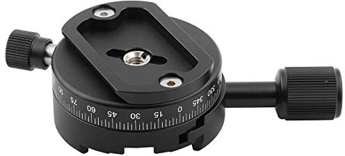 Tête de Trépied Panoramique QJ 01 Alliage D'aluminium Tête de Trépied Panoramique Rotative à 360 ° avec Plaque Rapide pour Pince Suisse Arca