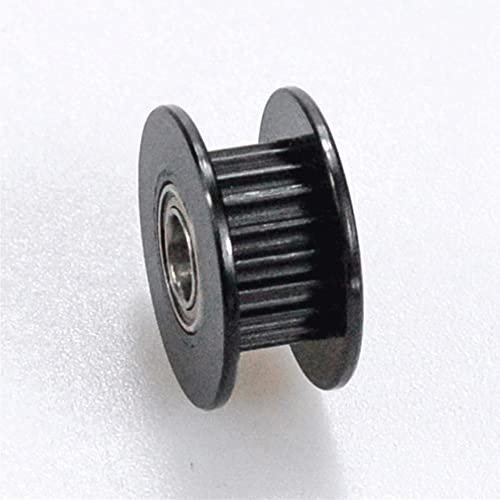 Zahnriemenscheibe 2GT, 16 Zähne, synchrone Umlenkrolle, Bohrung 3 mm, mit Lager für Breite 6 mm, GT2-Zahnriemen, passives Rad, 16 Zähne, Teilung 2 mm, 1 Stück, rostfrei und korrosionsbestän