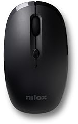 Nilox NXMOWI4003 Mouse Wireless, Mouse Senza Fili con Selettore DPI fino a 2400 DPI, 4 Pulsanti e Sensore Ottico, Wireless Mouse con Distanza Operativa 10m, Compatibile con Windows/Linux/Mac