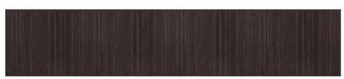 vidaXL Tappeto Rettangolare Marrone Scuro 80x400 cm in bambù