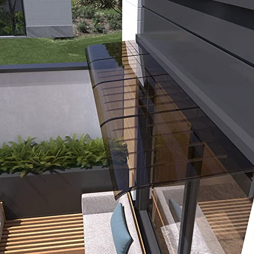 Regenschutz für den Außenbereich, Überdachung für Haustür, Fenster, Gartenüberdachung mit Polycarbonatplatte, schlagfester Regenschutz, Terrassenveranda, für Hintertür, Dachbalkon (50 x 140