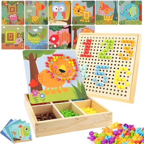 Steckspiel, Steckspiel ab 3, Steckspiel ab 2, Steckspiel ab 4 Jahre, Bastelset Kinder 3 Jahre, Mosaik Steckspiel, Ministeck, Mosaik Bastelset Kinder, Mosaik Steckspiel ab 3 Jahre