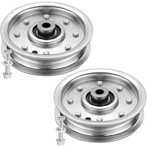 756-0627B Umlenkrolle 756-0627D, Ersatz 756-0627,956-0365 für 116,8 cm Rasenmäher - Flache Umlenkrolle passend für Cub Cad und 2135 LT1045 1180 GT2042 Traktor Rasenmäher MTD