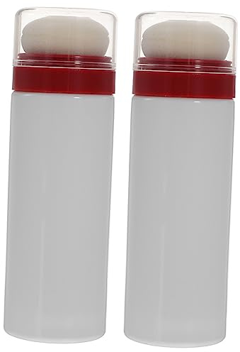 JOINPAYA 2 Stück-pack Babypuder Puffbox mit Weicher Puderquaste Dicht Verschließbar Kompakt mit Schutzdeckel Aufbewahrung und Körperpuder für Reisen und Babypflege Zufällige Farbe