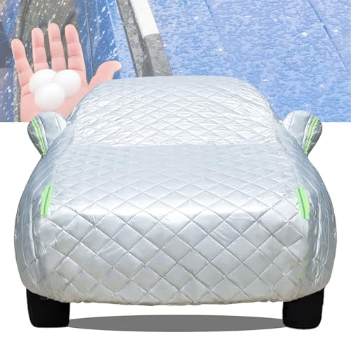 XMYAN Autoabdeckung für 2008-2024 Dacia Sandero, Anti-Hagel-Autoabdeckung Vollgarage Autoplane für Regen Sonne Staub Schutz, UV-Schutz Outdoor Vollautoabdeckung für Kombi Car Cover(Silver)
