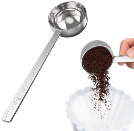 Kaffeelöffel, Kaffeelöffel Portionierer 30g Kaffeelot Edelstahl Coffee Scoop kaffeemesslöffel Edelstahl Kaffeelöffel Lang Dosierlöffel Kaffelöffel Löffel Messlöffel für Kaffee Tee Kakaopulver Mehl