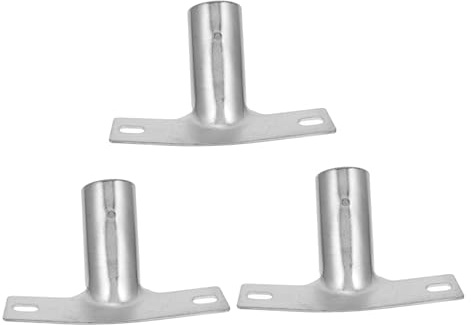 Beaupretty 3pcs Metal Broom Handle Adapter Broom Head Connector Replacement Bracket for Secure Fit and Broad Compatibility in Cleaning Tasks