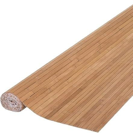Panneau mural en bambou, revêtement mural en bambou, décoration murale intérieure naturelle en bambou carbonisé, panneaux renouvelables pour mur, plafond, meubles, armoire, bureau (40 x 244 cm)