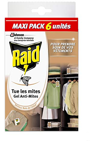 Raid Anti-Moth Gel Cedar Scented Pack of 4 (24 Units)