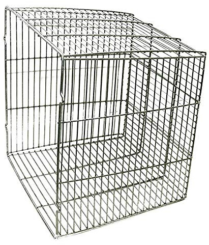 SPARES2GO Universal Stainless Steel Terminal Guard Boiler Flue Cage (28cm, Square)