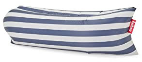 Fatboy Lamzac The Original Version 3.0 Aufblasbare Liege mit Tragetasche, Stripe Ocean Blue, One Size