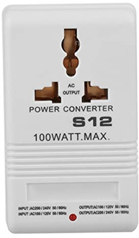 Step Up Down Voltage Transformer Power Converter 100W 110V/120V to 220V/240V Travel Adapter SW-S12