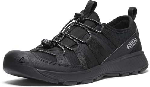 KEEN Unisex-Child Motozoa Comfortable Easy On Breathable Lightweight Athletic Sneakers, Black/Black, 12