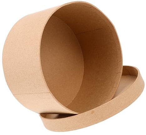 Mobestech Runde Diy Kraftpapier Geschenkschachtel Für Süßigkeiten Und Kekse Für Partys Weihnachten Und Besondere Anlässe Elegantes Design Für Ansprechende Präsentation