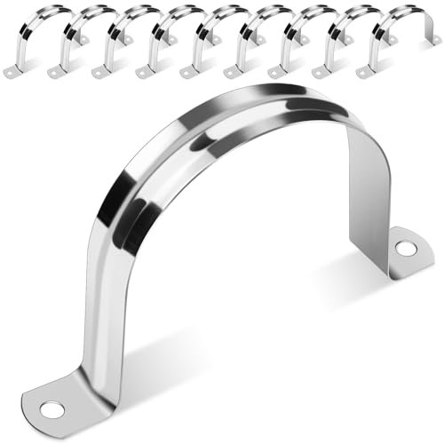 Caianwin Fascette stringitubo da 80 mm, 10 pezzi, fascette di fissaggio in acciaio inox, per il fissaggio di tubi del gas, tubi dell'acqua e cavi