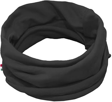 TMK Multifunktionaler Halswärmer, Unisex, 100 % Baumwolle, Artikelnummer 1212, Schwarz , One size