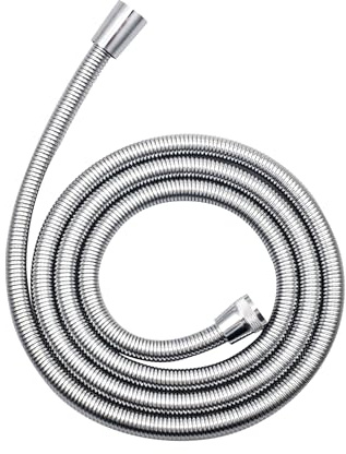 1.8M Encrypted Shower Hose G1/2 Universal Shower Pipe Handheld Shower Head Hose Replacement High Pressure Extra Long Anti-Kink Shower Hose for Bath Taps Chrome Flexible Hose Extension