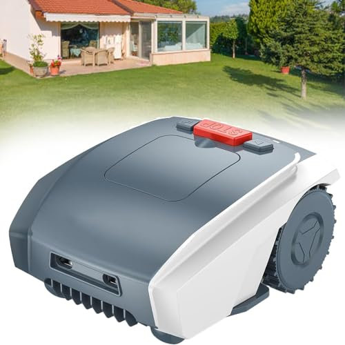 Dfdieratve Tosaerba Robotizzato Automatico (Altezza di Taglio 2-5 Cm), con Linea di Confine, Controllo App + Pianificazione Percorso + Ricarica Automatica, 100㎡/H, per Prato/Giardino