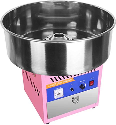 XNZJHPP Machine à Barbe à Papa avec Plateau en Acier Inoxydable, Fournitures de fête ménagère/Commerciale