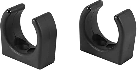 arlote 2 StüCk Nylon Leiter Clip Boot Haken Clip für GrößE 1-1/4 Durchmesser Pro Set UV Marine ZubehöR Yacht Boot, Schwarz