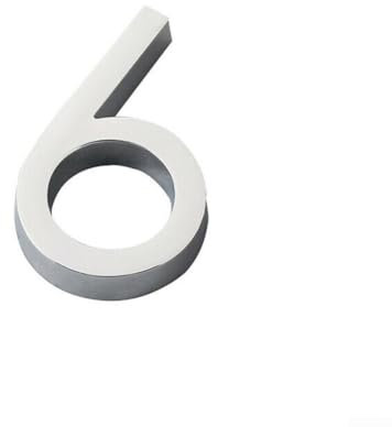 Hotel Room Door Number Sign, Rust Resistant, Self, Easy to Find (6)