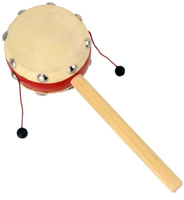 de Tambour à hochet, Tambour à hochet Chinois,Hochet secouant la Main | Tambour à hochet de Style Chinois, Tambour à hochet en Bois, Instrument de Percussion Traditionnel Chinois pour