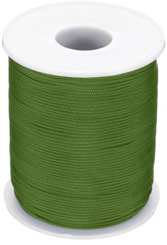PATIKIL Hilo De Nylon 1mm X 109 Yardas Hilo De Nylon Trenzado Verde Marino